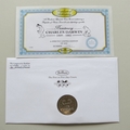 2009 Birth Bicentenary Charles Darwin Dollar Coin Cover - Benham Signed UK PNC First Day Covers