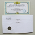 2009 Carl Linnaeus Botanic Gardens Lima Shilling Coin Cover - Benham Signed UK PNC First Day Covers