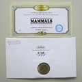 2010 Mammals Humpback Whales Crown Coin Cover - Benham Signed UK PNC First Day Covers