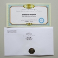2010 Birds of Britain Robin 50p Pence Coin Cover - Benham Signed UK PNC First Day Covers