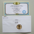 2010 King George V Royal Philately 1 Dollar Coin Cover - Benham Signed UK PNC