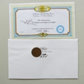2011 Spitfire 1st Prototype Test Flight 75th Anniversary Penny Coin Cover - Benham UK PNC