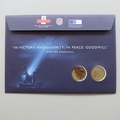 2005 End of WWII 2 Pounds Coin Cover - 60th Anniversary - Royal Mail First Day Cover