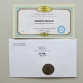 2011 Birds of Britain Swan 1 Crown Coin Cover - Benham Signed UK PNC First Day Covers
