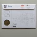 2019 Harrier Jump Jet 50th Anniversary Medal Cover - Royal Mail First Day Covers