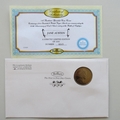 2013 Jane Austin 1 Dollar Coin Cover - Benham Signed UK PNC First Day Covers