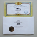 2013 Mallard 75th Anniversary 1 Crown Coin Cover - Benham UK PNC First Day Covers