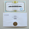 2013 British Auto Legends 1 Dollar Coin Cover - Benham Signed UK PNC First Day Covers