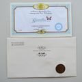 2013 Butterflies 1 Penny Coin Cover - Benham Signed UK PNC First Day Covers