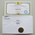 2014 Merry Christmas IOM Crown Coin Cover - Benham Signed UK PNC First Day Covers