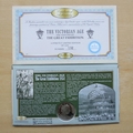 2001 The Victorian Age 1 Crown Coin Cover - Benham First Day Cover - Signed