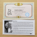 2002 Teddy Bears 100th Anniversary  Smilers Coin Cover - Benham First Day Cover Signed