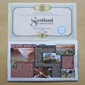 1999 Scotland National Portrait 1 Pound Coin Cover - Benham First Day Cover Signed