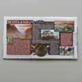 1999 Scotland A National Portrait 1 Crown Coin Cover - Benham UK PNC Signed