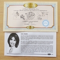 2002 Occasions 1 Crown Coin Cover - Benham First Day Cover Signed by Jane Asher