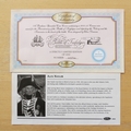 2005 Battle of Trafalgar Bicentenary 5 Pounds Coin Cover - Benham First Day Cover Signed