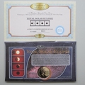 1999 Total Solar Eclipse 5 Pounds Coin Cover - Benham First Day Cover Signed