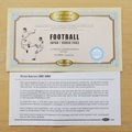 2002 Football Japan Korea World Cup 1 Crown Coin Cover - Benham First Day Cover Signed