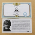2005 Churchill 40th Anniversary 1 Crown Coin Cover - Benham First Day Cover Signed by Celia Sandys