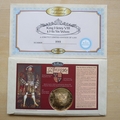 1997 King Henry VIII Six Wives Catherine of Aragon Medal Cover - Benham First Day Cover