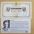 2000 The Queen Mother 100th Birthday Gibraltar Crown Coin Cover - Benham First Day Cover - Signed