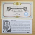 2000 The Queen Mother 100th Birthday Isle of Man Crown Coin Cover - Benham First Day Cover - Signed