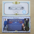 2000 Prince William 18th Birthday Gibraltar Crown Coin Cover - Benham First Day Cover - Signed