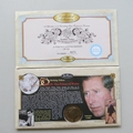 1998 Prince of Wales 50th Birthday Tribute 5 Pounds Coin Cover - Benham First Day Cover - Signed