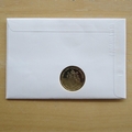 1997 Golden Wedding Anniversary 5 Crowns Coin Cover - Grand Turks First Day Cover