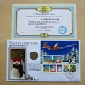 2012 Merry Christmas 1 Shilling Coin Cover - Benham First Day Cover