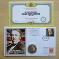 2014 William Gladstone 1892 Half Crown Coin Cover - Benham First Day Cover