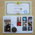 2015 Inventive Britain Charles Babbage Isle of Man 1 Crown Coin Cover - Benham First Day Cover