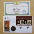 2010 The Age of Stuarts 1 Dollar Coin Cover - Benham First Day Cover