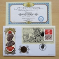 2010 The Accession of King George V Centenary Halfpenny Coin Cover - Benham First Day Cover
