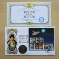 2011 Christmas 2011 400th Anniversary King James Bible 1 Dollar Coin Cover - Benham First Day Cover
