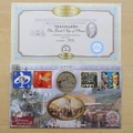 1999 Millennium Countdown Travellers 1 Crown Coin Cover - Benham First Day Cover