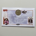 1999 Millennium Countdown Citizens Gibraltar 1 Crown Coin Cover - Benham First Day Cover