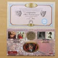 1999 Millennium Countdown Entertainers Gibraltar 1 Crown Coin Cover - Benham First Day Cover