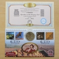 1999 Millennium Countdown Farmers Gibraltar 1 Crown Coin Cover - Benham First Day Cover