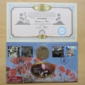 1999 Millennium Countdown Soldiers Isle of Man 1 Crown Coin Cover - Benham First Day Cover