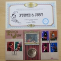 2001 Punch & Judy Gibraltar 1 Crown Coin Cover - Benham First Day Cover