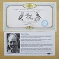 2003 Birds of Prey Eritrea 1 Dollar Coin Cover - Benham First Day Cover Signed