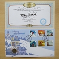 2004 Merry Christmas 1942 Silver Threepence Coin Cover - Benham First Day Cover