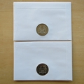 2002 The Queen's Golden Jubilee 1 Dollar Coin Covers Set - Gibraltar First Day Covers by Mercury