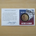 1995 Victory In Europe VE Day 50th Anniversary 5 Dollar Coin Cover - USA First Day Cover